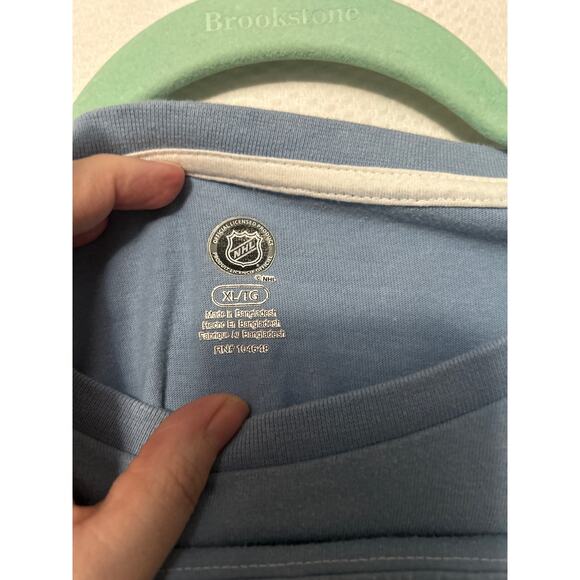 Pittsburgh Penguins Women's Tee Light Blue Short Sleeve 100% Cotton Top Size XL - Picture 5 of 10